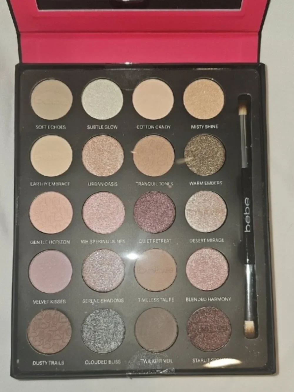 bebe Infinite Radiance 20-Piece Eyeshadow Palette with Brush